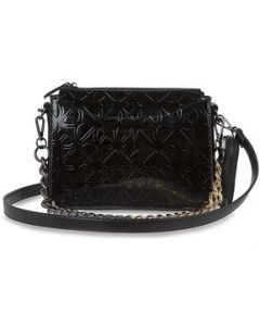 Bolsa Crossbody Cloe para Mujer Charol con Monedero Negro