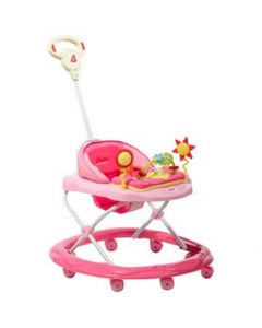 Andadera D Bebe Sun Musical Con Baston Rosa