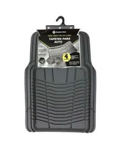 Tapetes Para Auto 4 Piezas De Hule Member Mark 155384 SMS - Gris