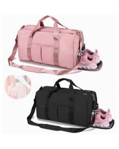 Maleta Gym Moda Pink Mochila De Gym Bolsa De Viaje - Negro