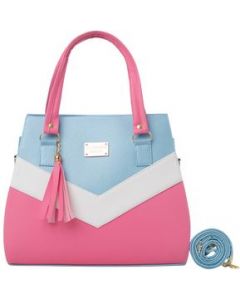 Bolsa De Mujer Fana Nadia Color Rosa / Azul Premium