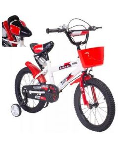 Bicicleta Entrenadora Para Niños Aeiou Qk-11 Con Campana R12 Roja