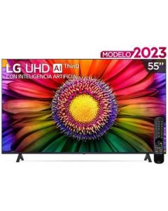 Smart TV LG AI ThinQ UR8750 55" 4K UHD Resolución 3840x2160 WebOs 23