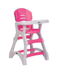 Silla Periquera Prinsel Dinner Rosa Con Blanco - &hellip;