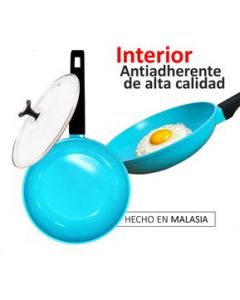 Sarten Jade 24cm + Tapa Cooks Master Ceramica Antiadherente