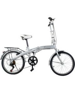 Bicicleta Plegable R20 7 Velocidades Freno VBrake Centurfit - Blanco