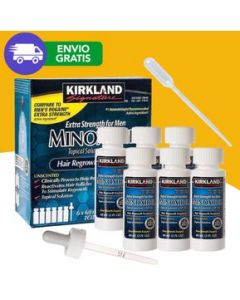 Minoxidil 5% 6 Frascos Para Crecimiento Capilar Barba Y Bigote.