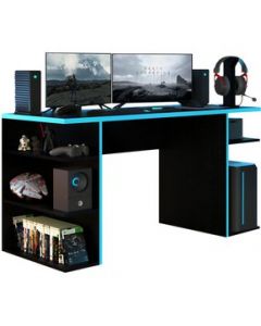 Escritorio Gamer Moderno para PC y Consola Armable - Azul