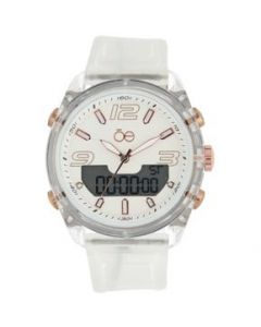 Cloe Reloj Análogo Dama Informal Correa De plastico Cronómetro y Alarma OE2110-Rosa - 30