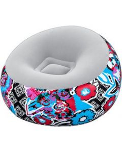 Sillón Inflable Puff Aterciopelado Bestway Diseño Floral Multicolor - Sillón Puff