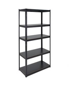 Estante Anaquel Rack Repisas 5 Niveles Metalico 180x39x89 Cm Negro