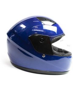 Casco de niño para moto Y001 ABS azul talla L KINLLEY - M