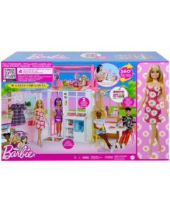 Casa Barbie Glam con Muñeca y Accesorios