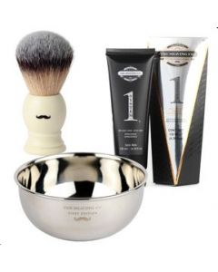 Kit Afeitado The Shaving Co. Brocha + Vasija + One System - 1