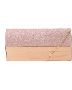 Bolso Para Mujer Fana Fiesta Color Oro Rosado Juvenil