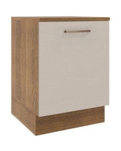 Mueble de Cocina 60 cm 1 Puerta Marrón/Crema Agata Madesa - Marron/Crema