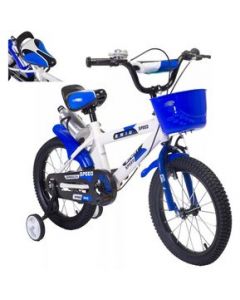 Bicicleta Entrenadora Para Niños Aeiou Qk-11 Con Campana R12 Azul