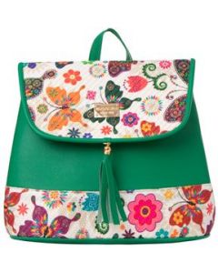 Mochila Yute Para Mujer Fana Saril Color Verde Con Asas