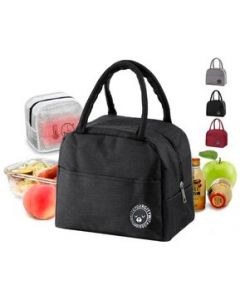 Lonchera Termica Bolsa De Comida Para Escuela Y Trabajo - Negro