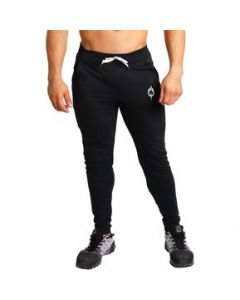 Pants Tipo Jogger Deportivo Negro Corte Slim Fit Colores Fenix Fit - M