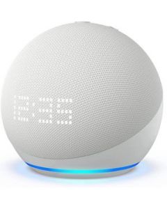 Bocina Echo Dot 5ta Generacion Con Reloj Blanco