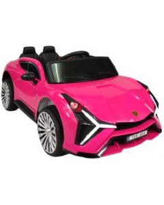 Montable para niños electrico control remoto luz, Rosa Lambo - Rosa