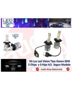 Kit Led Tipo Xenon 9007 H/L en Baja Faros 6000k Vision2 Foco LED9007H/L