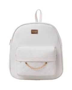 Mochila Para Mujer Fana Navel Color Blanco Lúcela