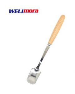 Cucharita Para Café Cuadrada Mango Madera + Acero Inoxidable - 22 Cm