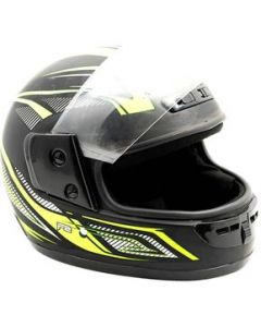 Casco Para Moto Cerrado XL Amarillo Negro