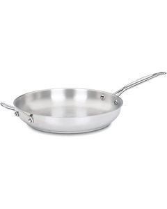 Cuisinart 722-30H Chef's Classic Stainless 12-Inch Open Skillet with Helper Handle