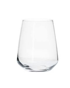 Borgonovo Contea Stemless - Juego De 6 Vasos De Vidrio De 490 Ml. Vaso Transparente de Cristal para Restaurantes, Fiestas, Bodas, Para Agua, Té, Helado, Cerveza, Jugo, Coctél, Limonada Set de 6 piezas