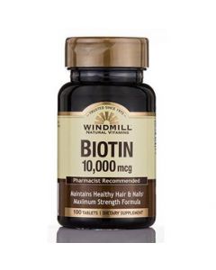 Windmill BIOTIN 10000MCG 100 Tabs - 100 tabs