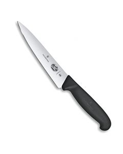 Victorinox Cuchillo de Cocina, Fribrox, Negro, 15 cm