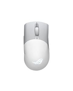 Asus ROG Keris Wireless AimPoint Gaming Mouse, Tri-mode connectivity (2.4GHz RF, Bluetooth, Wired), 36000 DPI sensor, 5 programmable buttons, ROG SpeedNova, Replaceable switches, Paracord cable, White