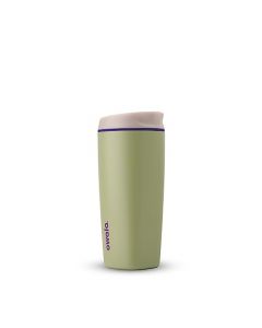 Owala SmoothSip - Vaso de café aislado de acero inoxidable, reutilizable, taza de café helado, taza de viaje de café caliente, sin BPA, 20 onzas, verde (cactus hup)