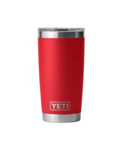 Termos tipo Yeti VERIFICADOS 20 oz Rambler Vaso Aislado al vacío de 600 ml de Acero Inoxidable con Tapa MagSlider (Rojo)