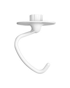 Accesorio de gancho de masa y accesorios para KitchenAid 4.5/5 cuartos de galón, gancho de repuesto para batidoras KitchenAid para bizcocho de cocina, color blanco