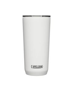 CamelBak Horizon - Vaso de acero inoxidable aislado de 20 onzas, tapa de tres modos, color blanco