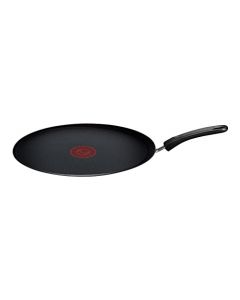 T-fal Crepera de 34 cm, incluye difussion base para una cocción homogénea, antiadherente titanium y tecnología Thermo-Signal, color negra, B4489782