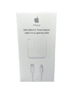 Cargador 35w iphone doble entrada c super carga rapida