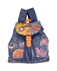 Mochila Nicole Lee de mezclilla estampada - UNITALLA