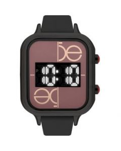 Reloj Digital Cloe Con Extensible De Silicón Color Negro OE2327