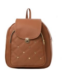 Mochila De Mujer Fana Nela Color Camel Reforzada