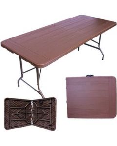 Mesa Plagable Madera Portafolio 180cm Cafe - Cafe