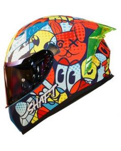 Casco para moto talla L Twist azul matte 526SP Shaft