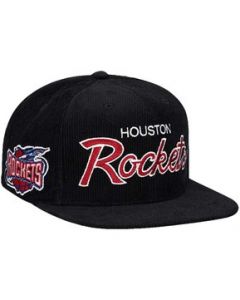 Gorra Mitchell &amp; Ness Houston Rockets Cord Script Basquetbol NBA - UNITALLA