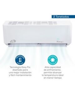 Minisplit on-off 2 tonelada 220 V SEER 12 solo frio - 220v