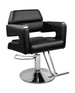 Silla Barberia Hidraulica Neumatica Ajustable Salon negra