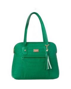 Bolsa De Mujer Fana Idalia Color Verde Con Asas